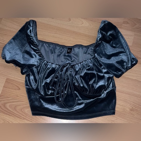 Velvet Blue/Green Top from Boutique - Picture 2 of 5